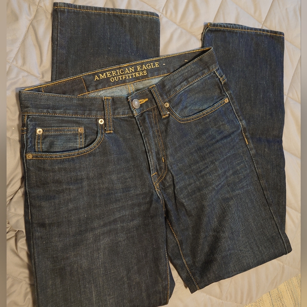 American Eagle Original Straight Blue Jeans